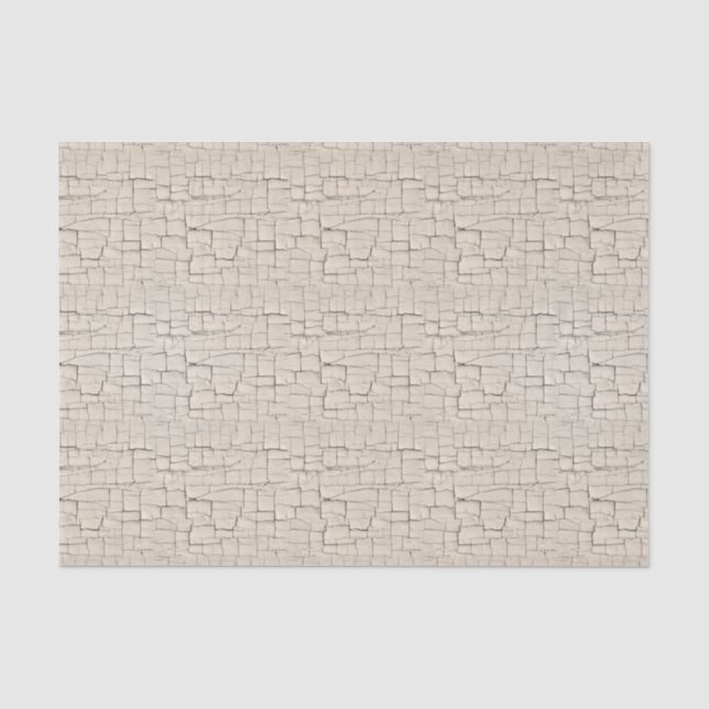 Decoupage Antique White Crackle Paint Tissue Paper (Front)