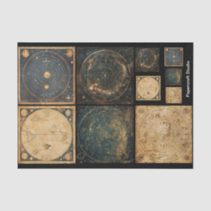 Decoupage Art Celestial Atlases Tissue Paper