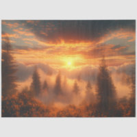Decoupage Black Forest Germany Sunrise 