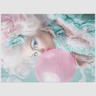 Decoupage Blowing Bubbles on Hot Days of Summer  Tissue Paper