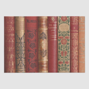 Decoupage Book Spines (Dickens Large) Tissue Paper