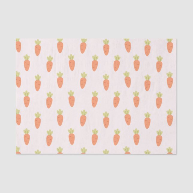 Decoupage Carrots Tissue Paper (Front)