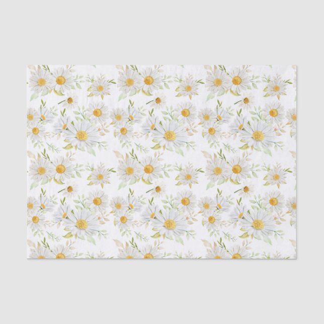 Decoupage Daisy Floral Flowers Tissue Paper (Front)