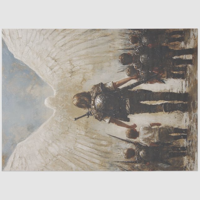 Decoupage Easter Morning Children Jesus Arose Tissue Paper (Front)