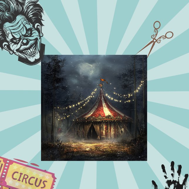 Decoupage Eerie Gothic Circus Tent  Tissue Paper (Creator Uploaded)