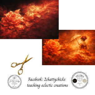 Decoupage Ember Luminous Ember Rose Art Tissue Paper