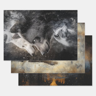 Découpage Enveloppement Papier Ours Aigle Oie 3 De