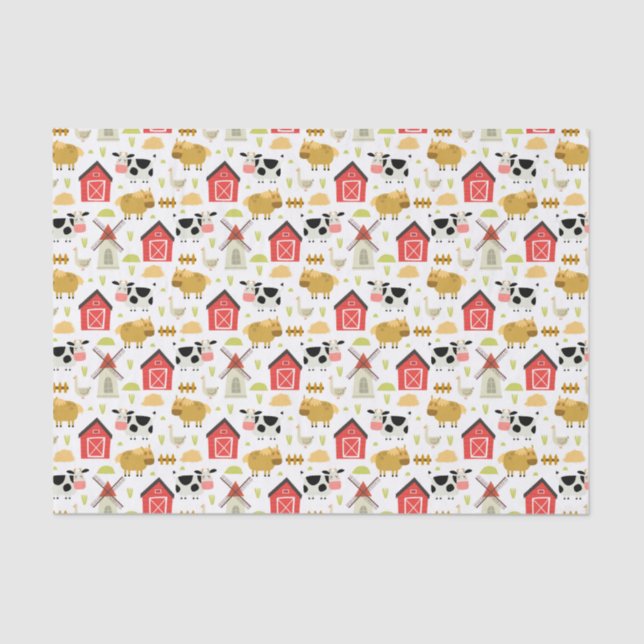 Decoupage Farm Tissue Paper (Front)