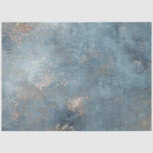 Decoupage Faux Finish Blue Mist Patina Tissue Paper