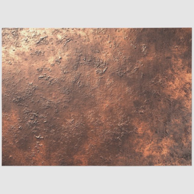 Decoupage Faux Finish Rustic Copper Finish  Tissue Paper (Front)