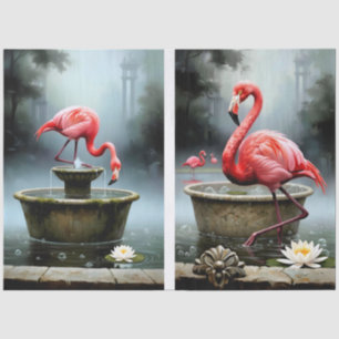 Decoupage Flamingo Collection Tissue Paper