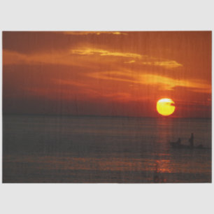 Decoupage Golden Horizon Fisherman  Tissue Paper