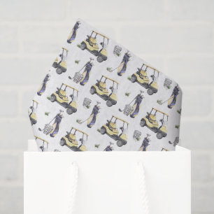 Decoupage Golf Birthday Party Tissue Paper
