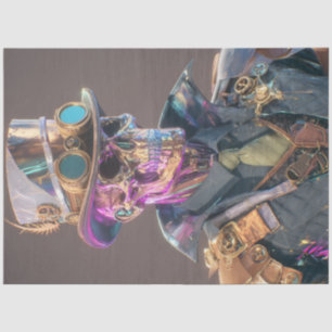 Decoupage Gothic Skeleton Prism Bones Tissue Paper