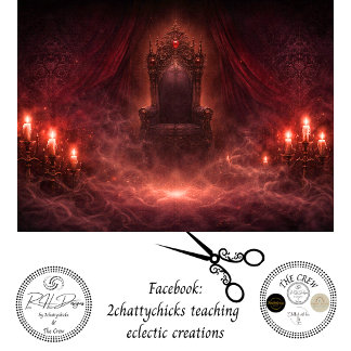 Decoupage Gothic Wonderland Throne Royal Art  Tissue Paper