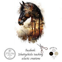 Decoupage Horse Harmony Nature Double Exposure