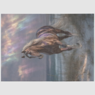 Decoupage Horse Iridescent Clouds Mystical Beauty  Tissue Paper
