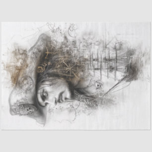 Decoupage Illustration Pirate Art  Tissue Paper