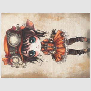 Decoupage Inspector Andrea Steampunk Style  Tissue Paper
