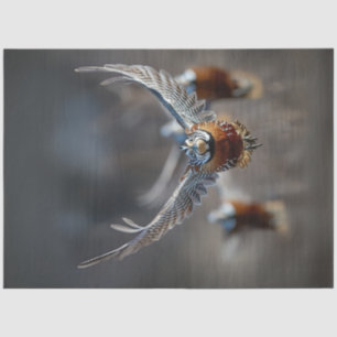 Decoupage Intricate Bird In Flight Tissue Paper