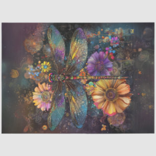 Decoupage Intricate Dragonfly Pattern Wings Tissue Paper