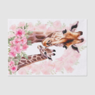 Decoupage jungle giraffe lovers  tissue paper