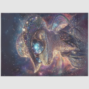 Decoupage Lizard Cosmic Patterns Stardust  Tissue Paper