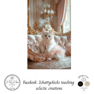 Decoupage Luxurious Cat Pink Frilly Dress Tissue Paper