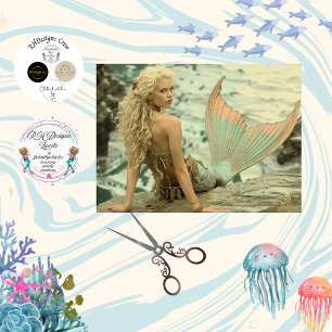 Decoupage Mermaid Above the Whispering Waves Tissue Paper