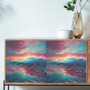 Decoupage Oceans Embrace Tissue Paper