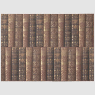 Decoupage Old Book Spines (Heraldic) Tissue Paper