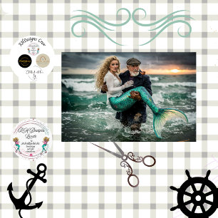 Decoupage Old Sailor Rescue Mythical Mermaid  Tissue Paper