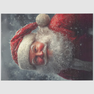 Decoupage Ole Saint Nick Santa Claus Tissue Paper