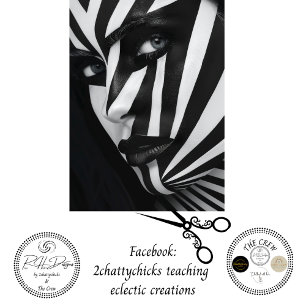 Decoupage Optical Black White Face Illusion Tissue Paper