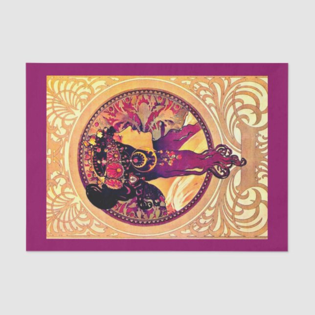 Decoupage Paper 10"x15" - Alphonse Mucha 8 (Front)