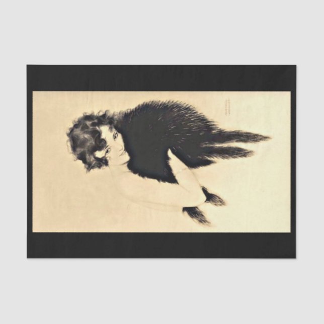 Decoupage Paper 10"x15" - Raphael Kirchner 26 (Front)