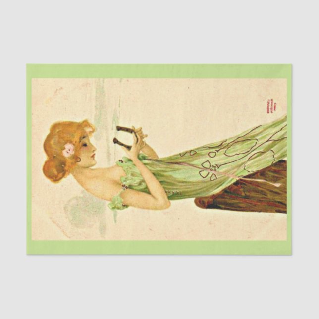 Decoupage Paper 10"x15" - Raphael Kirchner 8 (Front)