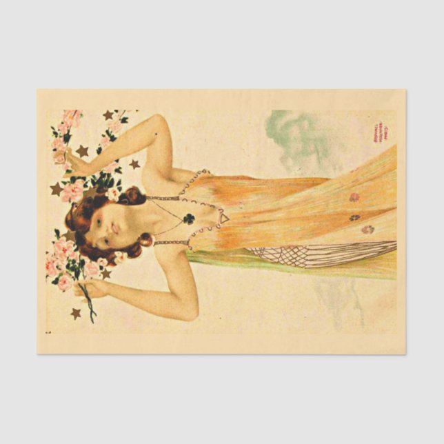 Decoupage Paper 10"x15" - Raphael Kirchner 9 (Front)