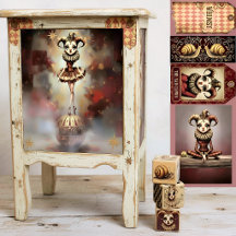 Decoupage Paper Melancholic Clown 