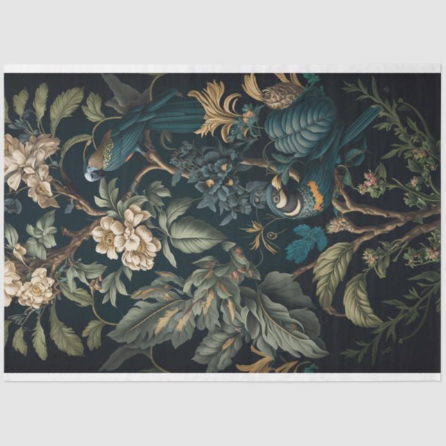 Decoupage Paper, Wrapping - Symphony of Petals 2 Tissue Paper (Front)