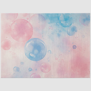 Decoupage Pastel Bubbles Coordinating Background  Tissue Paper
