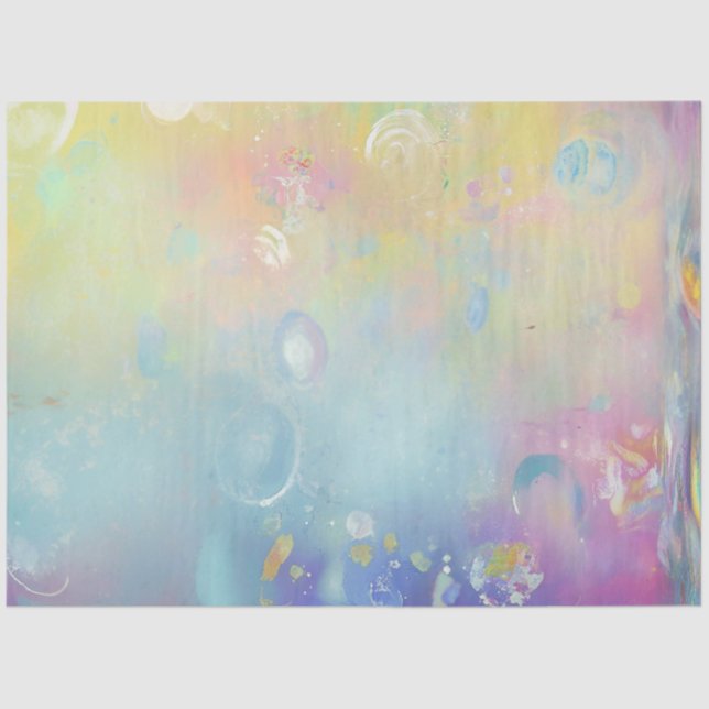 Decoupage Pastel Faux Finish Background Abstract Tissue Paper (Front)