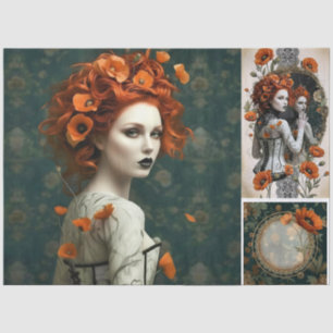 Decoupage Poetic Gothic Motifs  Tissue Paper