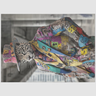 Decoupage Pop Art Fashion Show Leopard  Tissue Paper