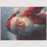 Decoupage Saint Nick In The Snow  Tissue Paper<br><div class="desc">Celebrate the holiday season with this delightful image of Santa Claus, also known as Saint Nick. With his iconic red suit, white beard, and a sack full of gifts, Santa embodies the essence of Christmas. This charming portrait is ideal for adding a touch of nostalgia and festive spirit to any...</div>