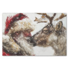 Decoupage Santa & Rudolph Christmas Bond
