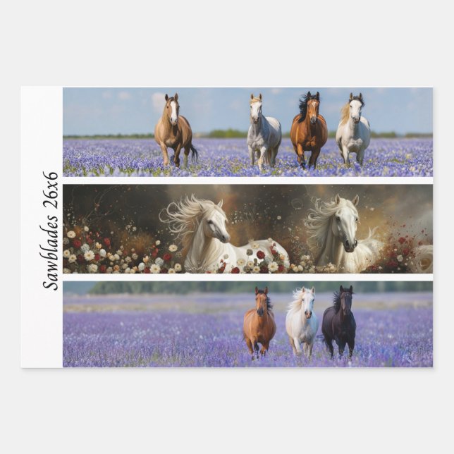 Decoupage Seasonal Trains 26x26 for Handsaws Wrapping Paper Sheet (Front 3)