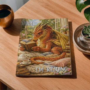 Decoupage Shhh… I’m Reading Cozy Reading Dragon Tissue Paper
