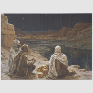 Decoupage Stary Night 3 Wise Men  Tissue Paper