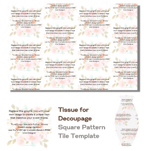 Decoupage Template for Designing Your Own Pattern Tissue Paper